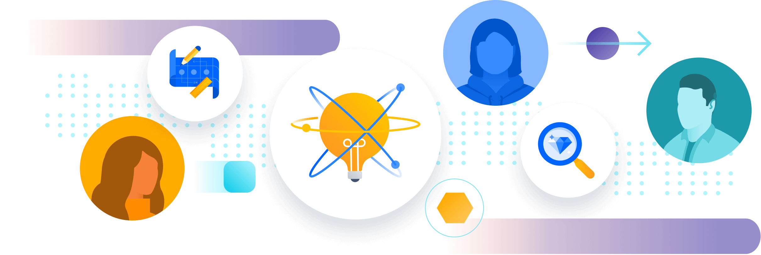 Illustration de l'équipe produit